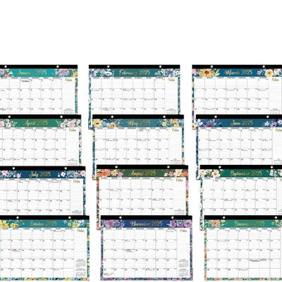 12 사진 사용자 지정 벽 달력 개인화 및 중요한 이벤트와 함께 12 X 12 인치
