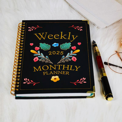 컬러 맞춤형 고 내구성을 가진 예술적 나선 하드 커버 노트북