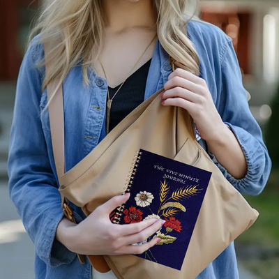 엠보싱 디자인 기법의 비즈니스 성과용 스프링 하드커버 노트