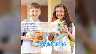 전문가를 위한 검은색 나선형 노트북 내구성이 뛰어난 하드커버