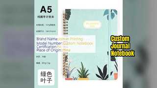 맞춤형 저널 노트 화이트 페이지 우아한 디자인